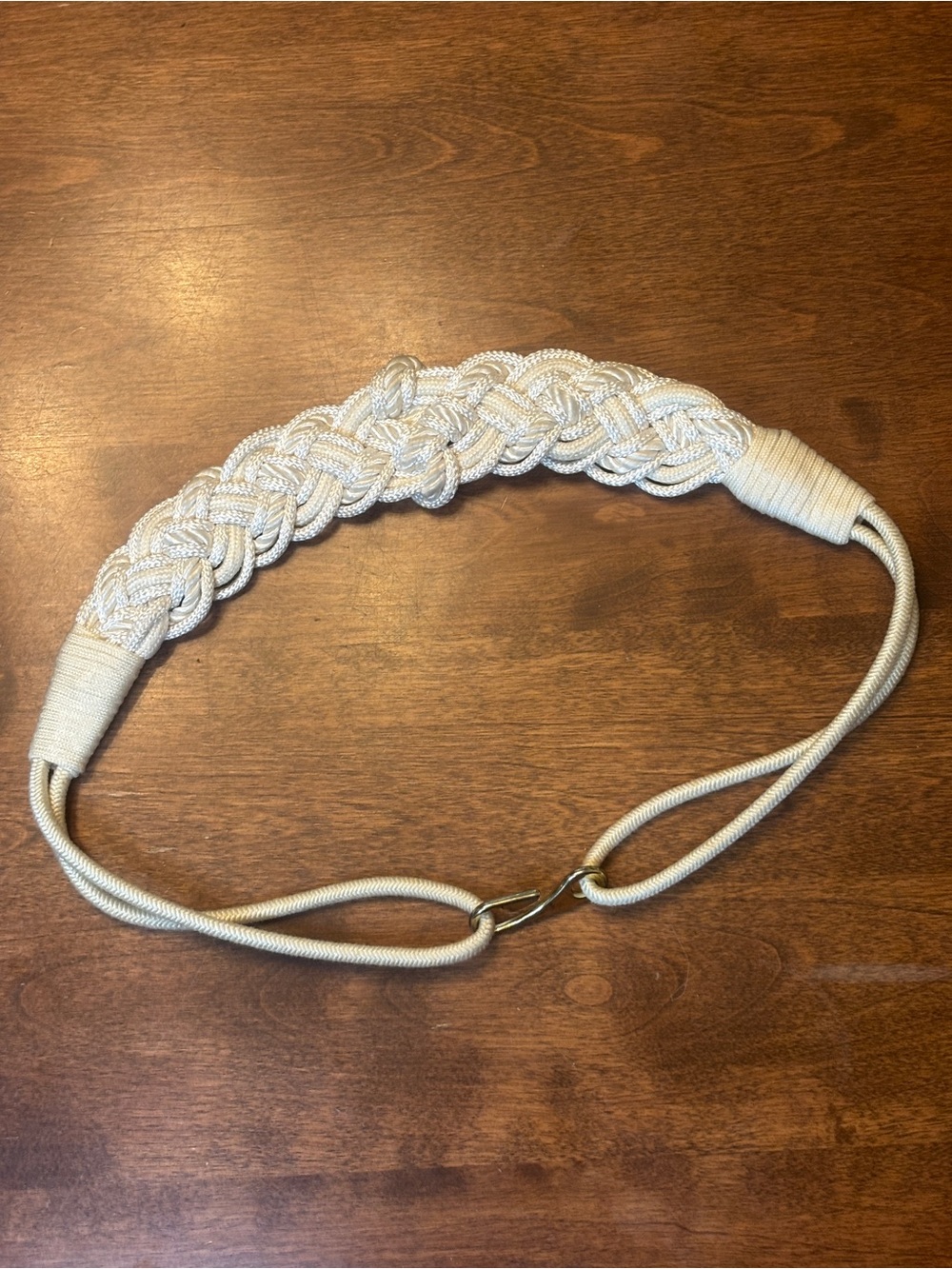 Source Unknown Braided Hairband - Cream